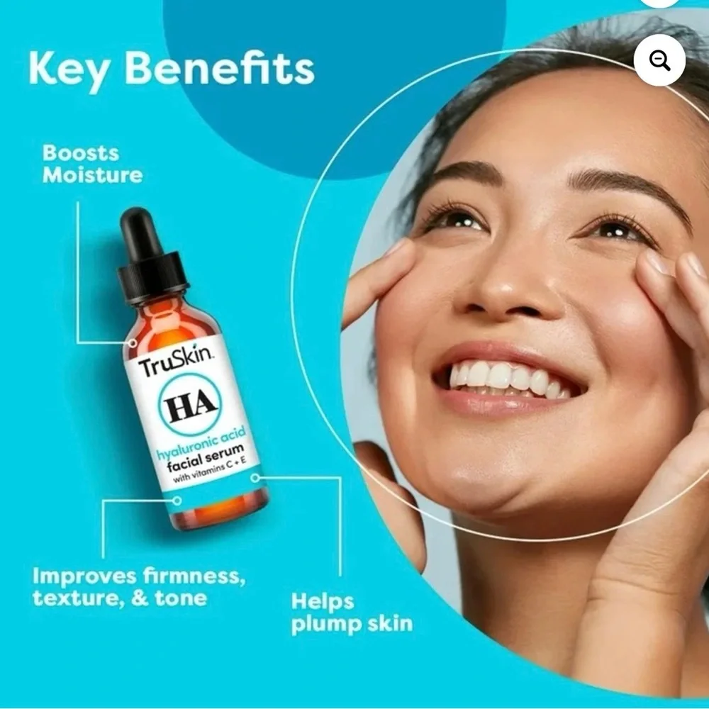 TruSkin Hyaluronic Acid Facial Serum + Fortify Barrier Cream Bundle | NEW Sealed